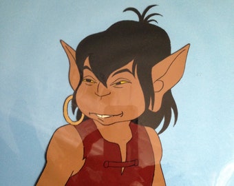 WEEHAWK, Original Cel of the Beserker Elf in Famed Director Ralph Baksi's Fantasy/Action Animated Movie, "Wizards"!