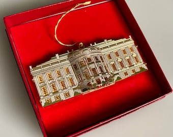 White House, Replica Ornament by Bing & Grondahl Collections! Outstanding Exterior AND Interior Detail, Simply Gorgeous!