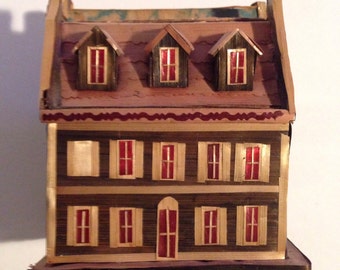 GIFT BOX, Fairy House, Trinket Box, Mantel Decor, Home Accent! Great Hand-Made Houses -- Gorgeous and Unusual!