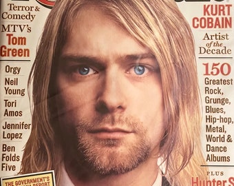 Kurt Cobain, Rolling Stone Magazine's "Artist of the Decade" (with 18”x 20” POSTER, Plus "150 Greatest Rock, Blues…” in MINT COLLECTIBLE!