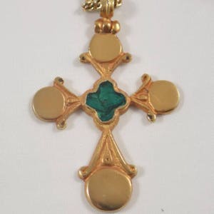 Greek Cross, Alva Museum Replica from Original Byzantine Cross from 18th-19th Century. LOVELY!