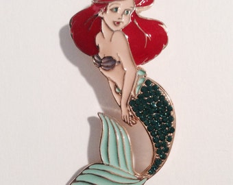Swarovski ARIEL de la película "La Sirenita" de Disney, elegante broche coleccionable, cristales de Swarovski, ¡tan hermosos!