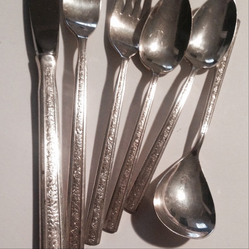 TRILOGY Sterling Silver by Gorham International 6piece Place Etsy