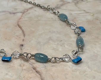 Quartz, Crystal, Resistor Necklace - Geeky Jewelry