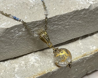 Mixed Media - Dragon, Crystal, Resistor Necklace - Geek Jewelry