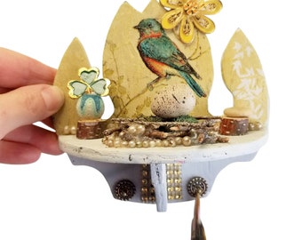 Handmade Wall Mount Altar Bird Nest