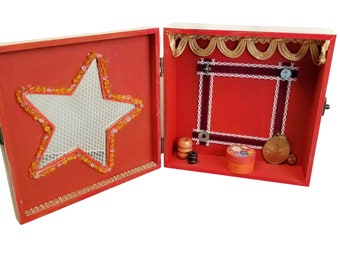 Handmade Wooden Box Starter Altar With Trinket Box Freestanding Space for You to Add Special Things