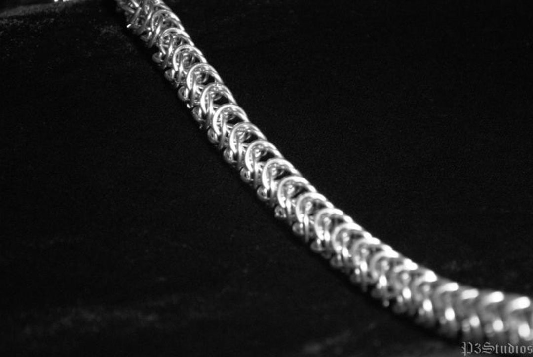 Box Chain or Queens' Link Bracelet Chainmail - Etsy