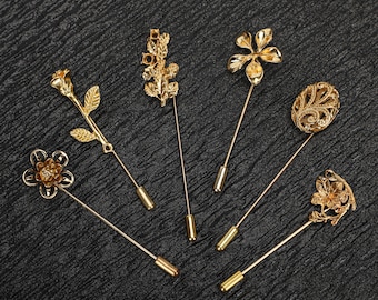 Gepersonaliseerde broche, geboortebloembroche, pakreversspeld, bloemstokspeld, handgemaakte broche, huwelijksbroche, verjaardagscadeau voor haar