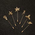 Personalized brooch, birth flower brooch, suit lapel pin, flower stick pin, handmade brooch, wedding brooch, birthday gift for her