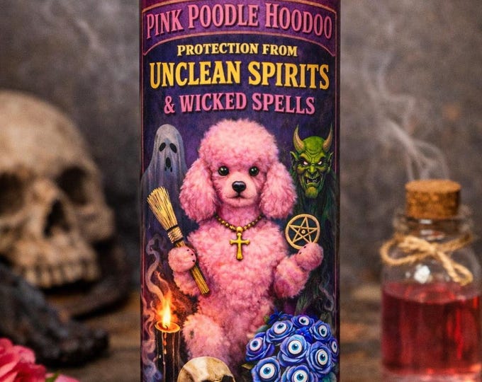 Pink Poodle Hoodoo Ritual Candle