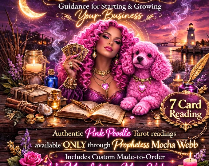 Exclusive! PINK POODLE Tarot Entrepreneurial Career Psychic Reading & w/ "Spell"-inspired AI Music Video