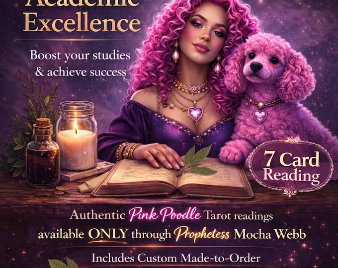 Exclusive! PINK POODLE Tarot Academic Excellence Psychic Reading & Custom AI Manifestation Music Video