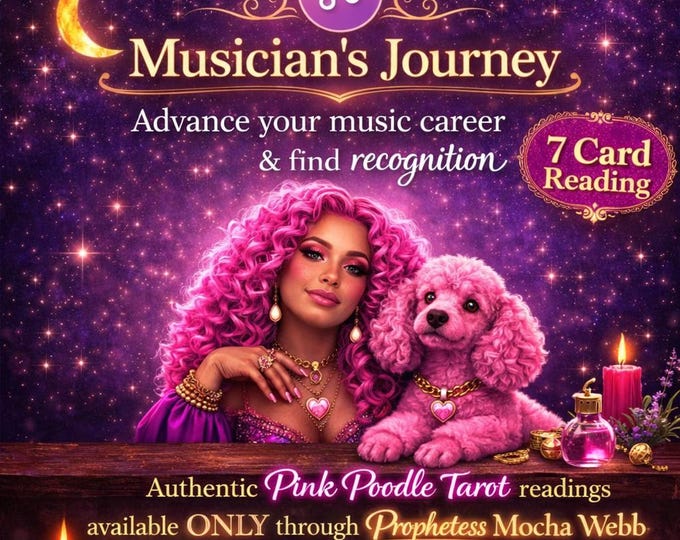 Exclusive! PINK POODLE Tarot Musician's Career Psychic Reading & Custom AI Manifestation Music Video