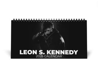 Calendario da tavolo Leon S. Kennedy (griglia 2026), Leon S. Kennedy RE9