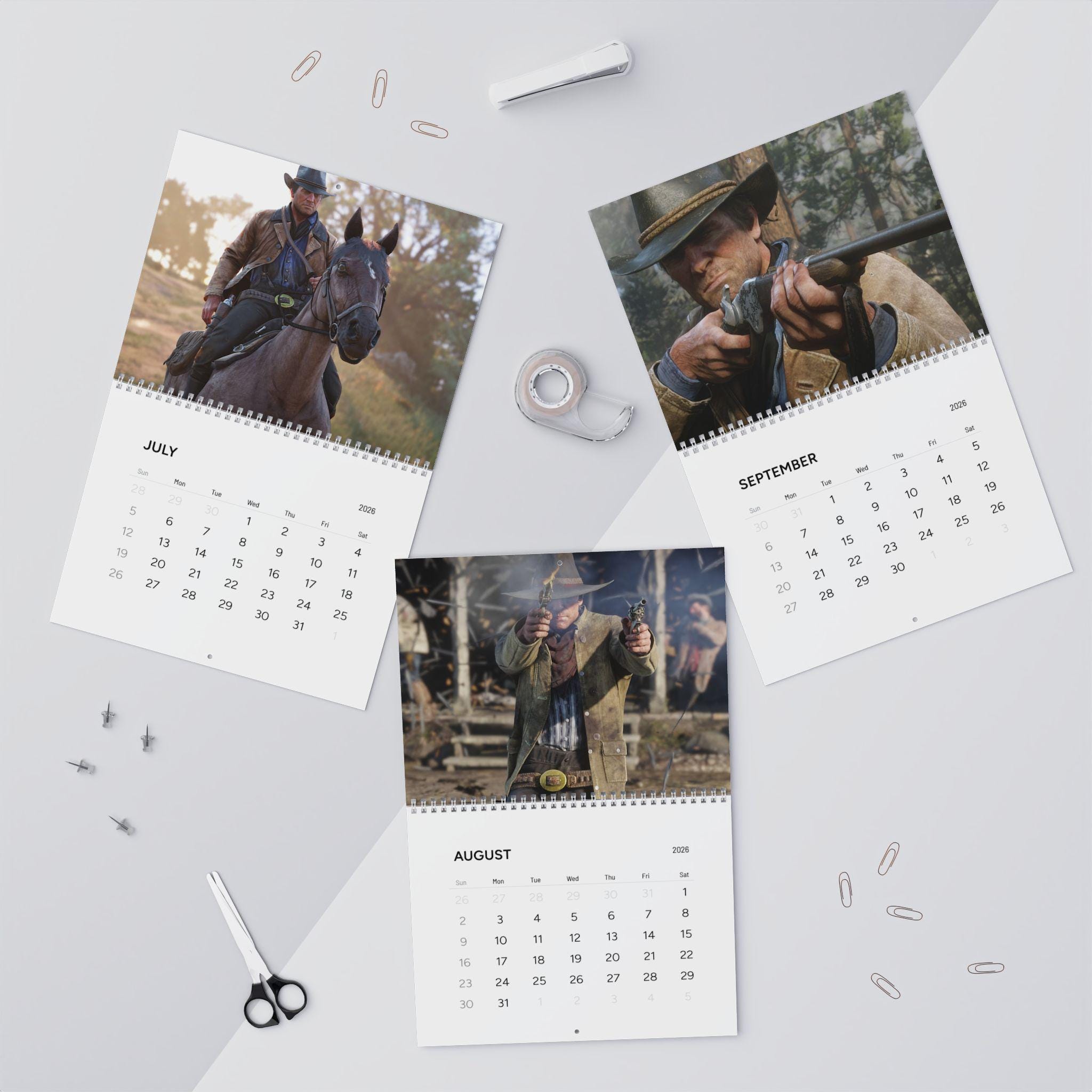 Arthur Morgan Wall Calendars (2026), Arthur Morgan RDR2 - Etsy Australia