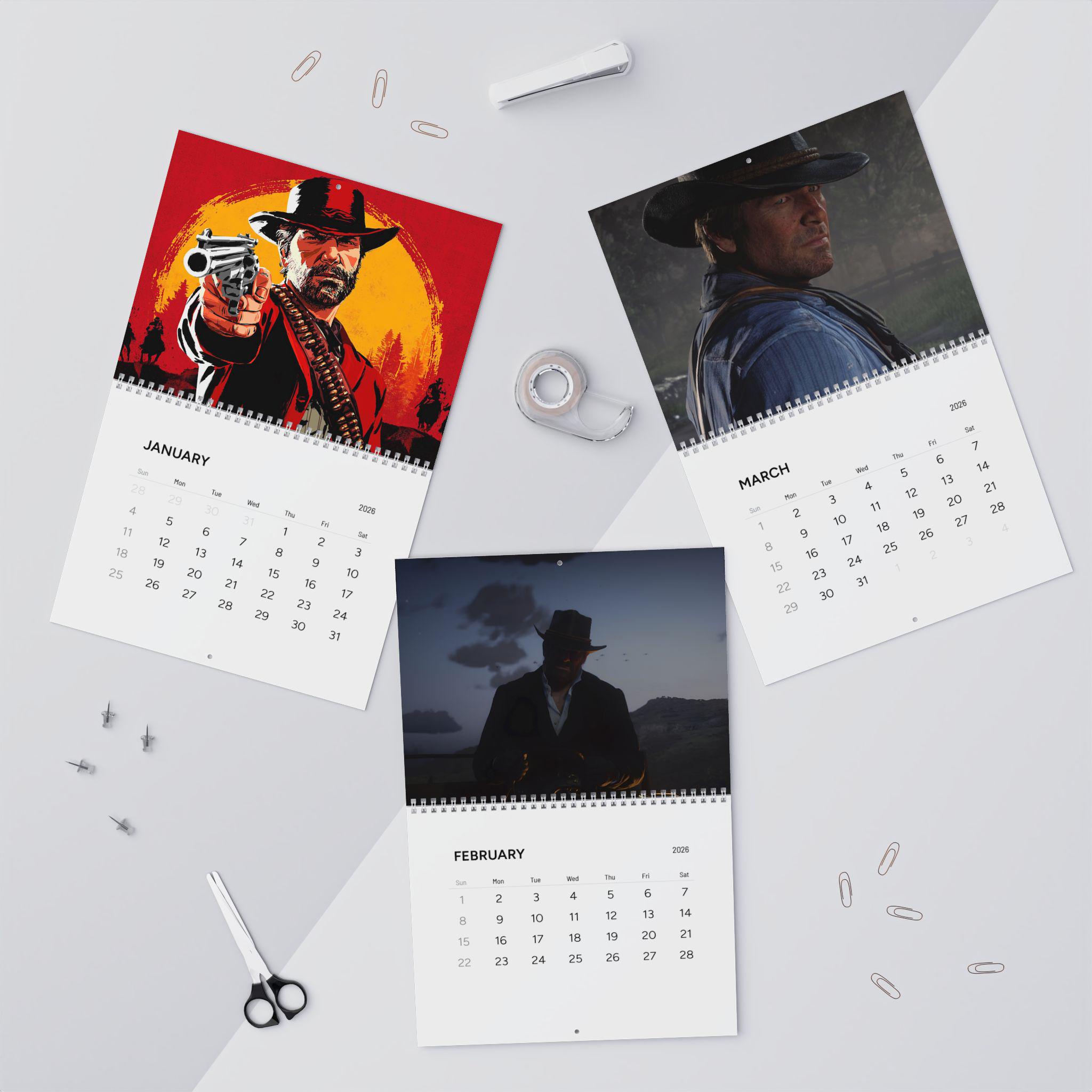Arthur Morgan Wall Calendars (2026), Arthur Morgan RDR2 - Etsy Australia
