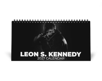 Leon S. Kennedy Desktop Calendar (2027 grid), Leon S. Kennedy RE9