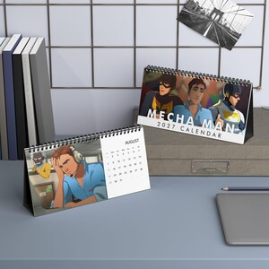 Mecha Man Dispatch Game Desktop Calendar, Dispatch Mecha Man Robert Robertson Calendar, Dispatch Fan Gift