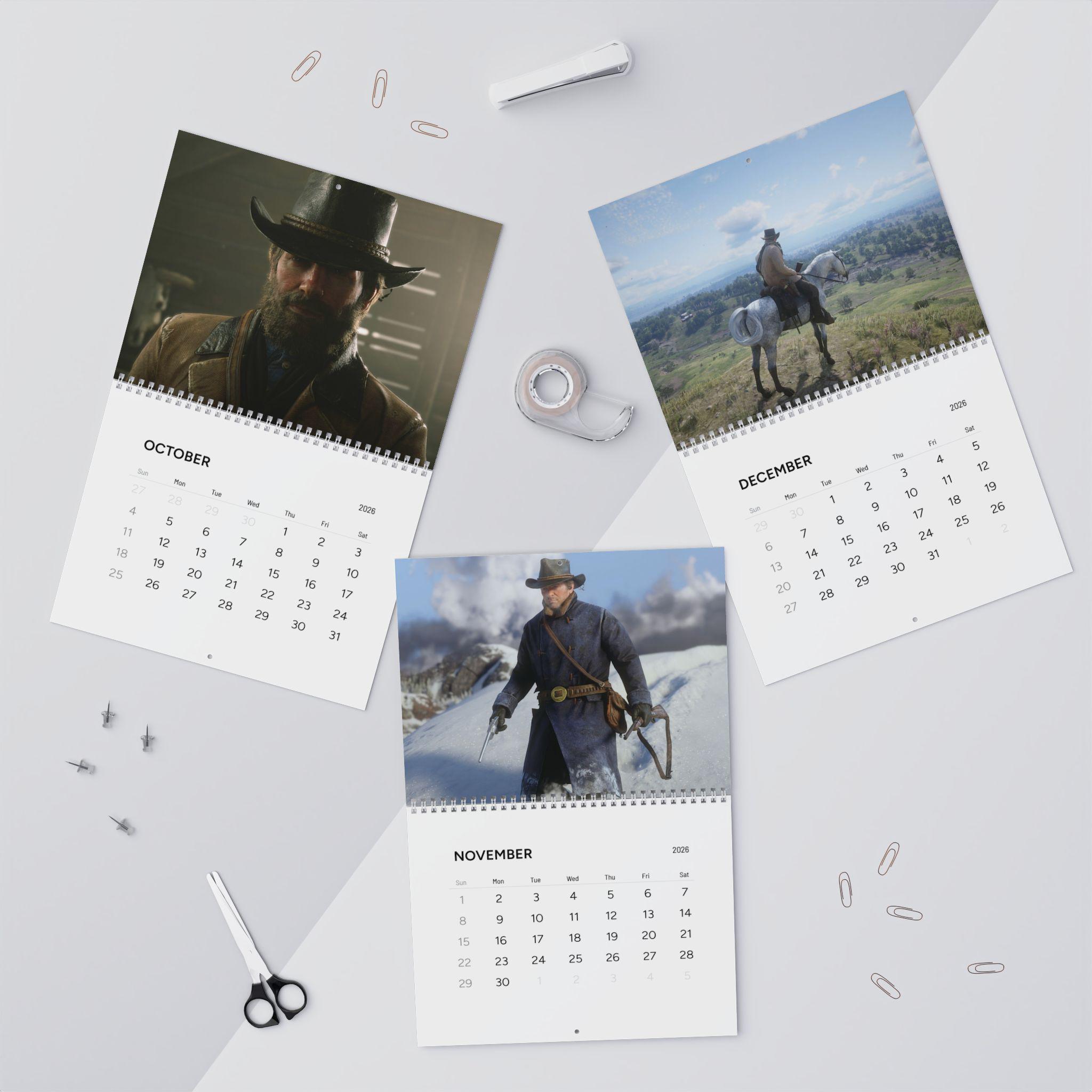 Arthur Morgan Wall Calendars (2026), Arthur Morgan RDR2 - Etsy Australia