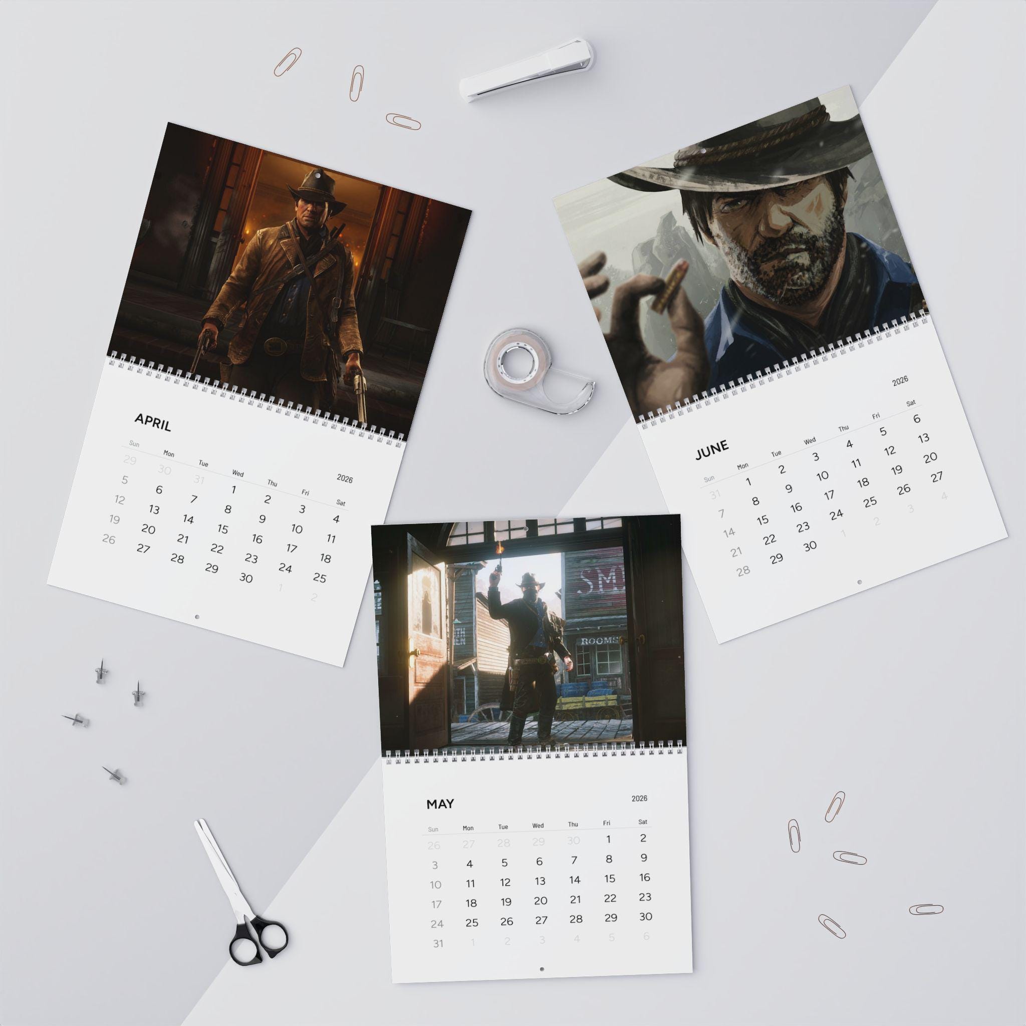 Arthur Morgan Wall Calendars (2026), Arthur Morgan RDR2 - Etsy Australia