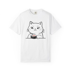 Camiseta unissex engraçada com sushi de gato - Presente fofo para amantes de gatos