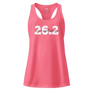 26.2 Marathoner Tank Top, Women&#39;s Marathon Running Shirt, Funny Marathon Gift for Her, Racerback Tank for Runners