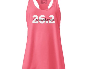26.2 Marathoner Racerback Tank Top: Women's Running Shirt