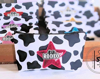 Western Cowgirl Party Bags, Last Rodeo, Nash Bash Birthday Party Bag, Survival Kit, Favors, Let's Rodeo, Favors, Cow print Party Favors