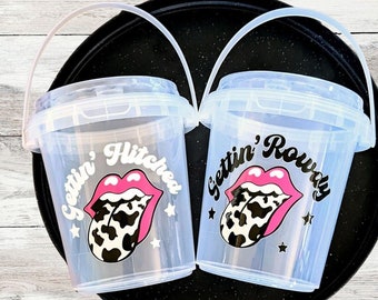 Gettin' Rowdy Bachelorette Party Cup, Last Bash in Nash, Personalized Cup, Getting Hitched, Cowgirl Birthday Party, Last Rodeo, Western