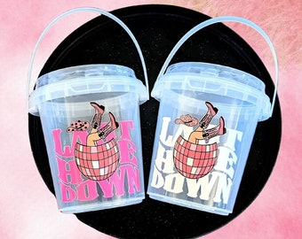 Last Hoe Down Bachelorette Party Plastic Drink Cup, Last Bash in Nash, Personalized Cup, Last Hoe Down Bride Cup, Last Rodeo Bachelorette