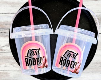 Last Rodeo Bachelorette Party Cups, Plastic Drink Cup, Last Bash in Nash, Personalized Cup, Cowgirl Swag, Country Western Party Decor