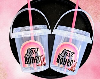 Last Rodeo Bachelorette Party Cups, Plastic Drink Cup, Last Bash in Nash, Personalized Cup, Country Western Bachelorette Party Decor