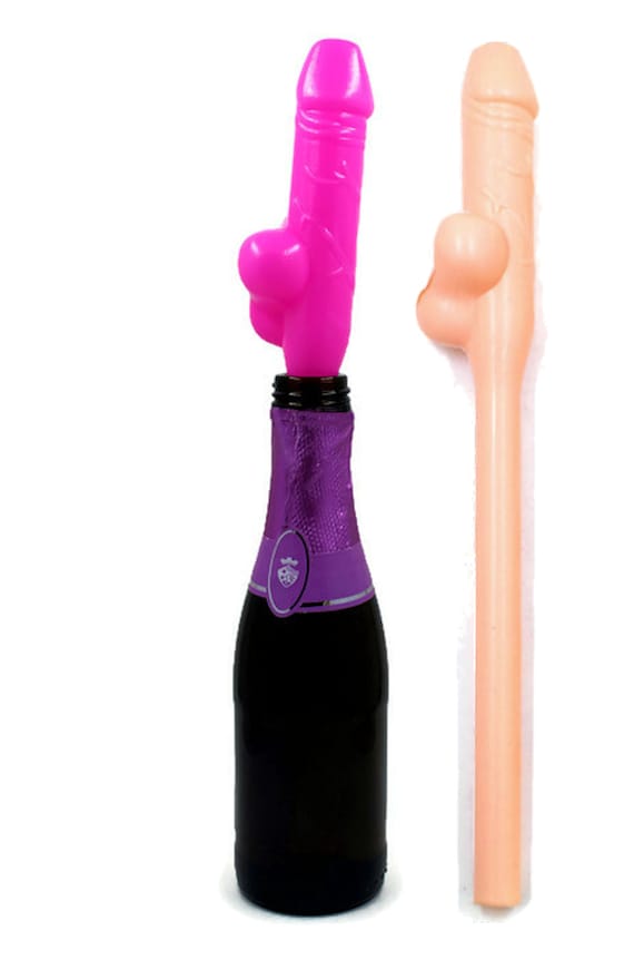 Bachelorette Party Penis Straws Drippy Tippy Cup Sucker