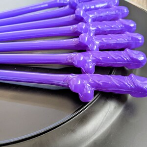 Bachelorette Party Straws, Rainbow, 12-36 Pack Penis Straws, Pecker Straws, Willy Straws, Bachelorette Decorations, or Jumbo Straw, ON SALE 12 Purple