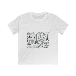 Parisian Adventure Kids Tee, Cute Paris Shirt, Travel Themed Kids Top, Eiffel Tower Design, Ideal for Birthdays, Summer & Trips