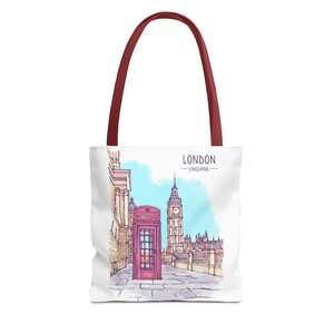 London Tote Bag, Stylish City Bag, Travel Accessory, Gift for Travelers, Tote for Shopping and Daily Use