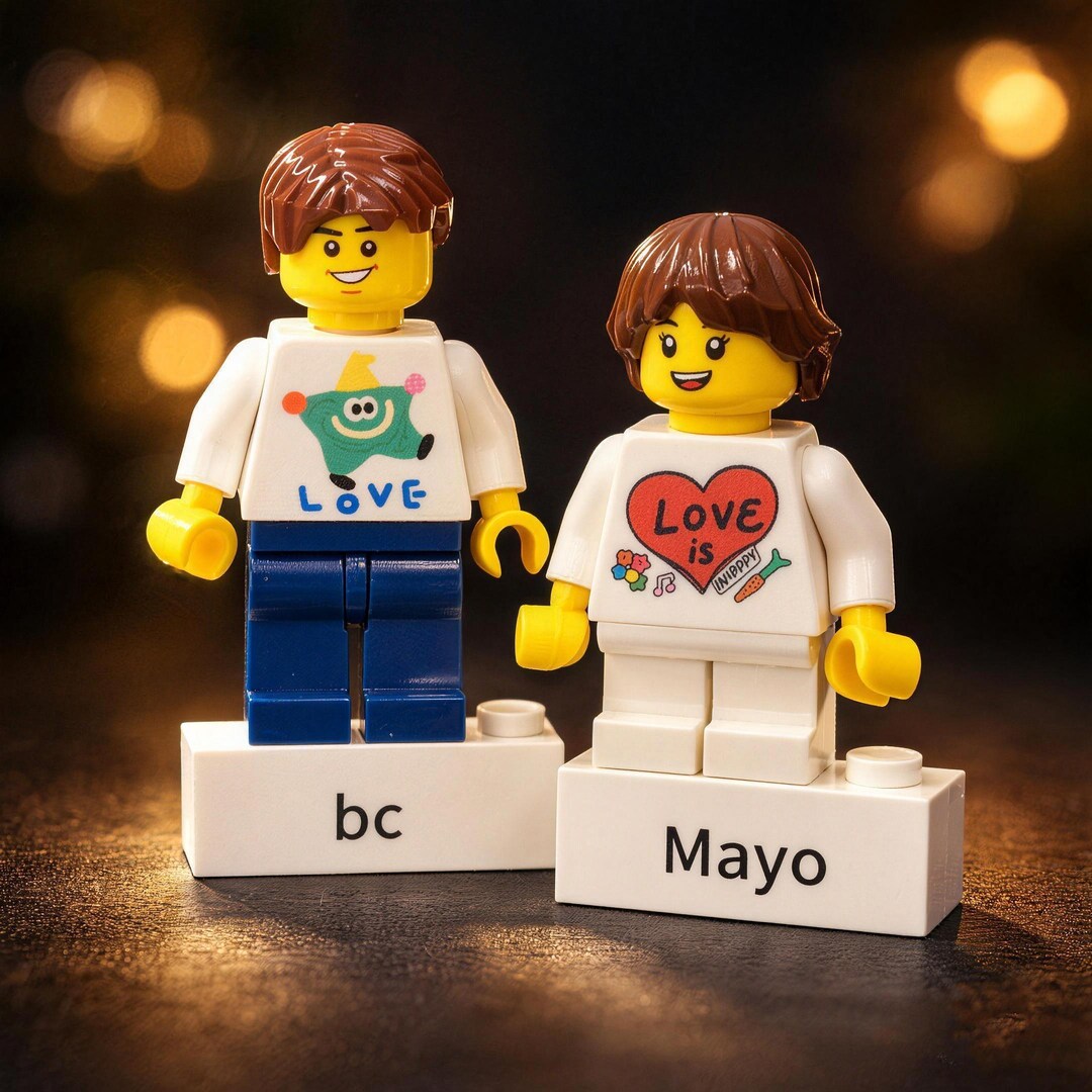 Custom Mini Figure From Photo, Personalized Couple Family Figurine ...