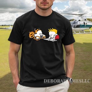 Calvin And Hobbes I&#39;m Not Old I&#39;m A Slogan T-Shirt Handmade Shirts Men Fashion Print T-Shirts Cotton T-Shirt Women Shirts