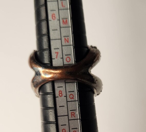 Silver Rhinestone Crossover Statement Ring – X Co… - image 7