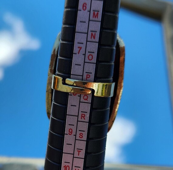 Vintage Adjustable Red Statement Ring | Size 8 | … - image 7