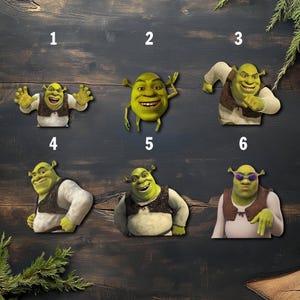Funny Shrek Swamp Life Peeker Sticker, Peeker Peeking Car Window Decals - Bumper Vinyl Stickers Meme Ogre Sticker Pack Stickers UNX5SK16