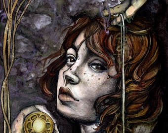 Das unsichtbare Leben der Addie Larue by VE Schwab Tusche und Aquarell Illustration