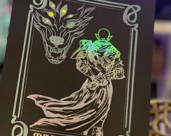 FOIL PRINT Solas the Dread Wolf Fen’Harel from Dragon Age Inquisition and Veilguard