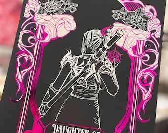 Daughter of Darkness Shadowheart the cleric  from Baldur’s Gate 3 foil print