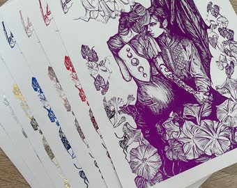 Feyre and Rhysand Foil Print: Officially Licensed SJM Art