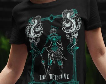 T-Shirt of Neve Gallus the Detective from Dragon Age the Veilguard Unisex Softstyle Shirt