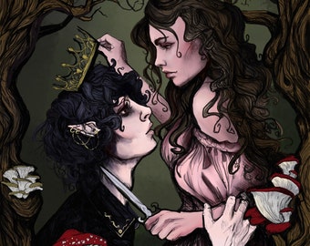 Jude & Cardan Kunstdruck: Cruel Prince Folk of the Air Serie (9x12)