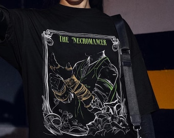 エムリッチ・ヴォルカリン ネクロマンサー Tシャツ: ドラゴンエイジ ヴェールガード ゲーマー Tシャツ
