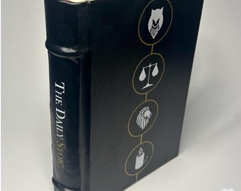 The Daily Stoic | Real Leather-Bound Book | Handcrafted Gift for Reflection, Growth & Stillness | Stoic Books